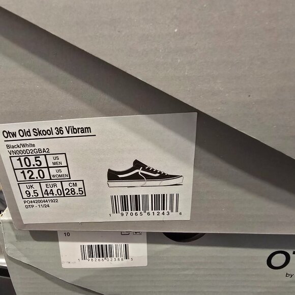 Vans OTW Old Skool 36 Vibram VN000D2GBA2 Men's Size 10.5 Shoes Skateboarding NEW - Picture 10 of 14